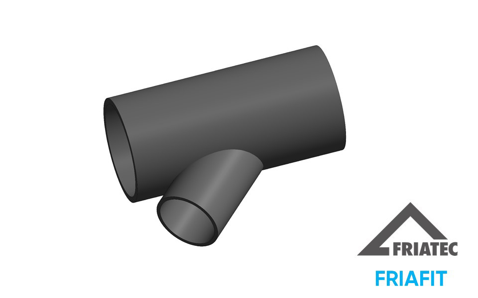 (ATSRS45-ATSRS90) Einfachabzweige mit sohlgleichen, reduziertem Abgang 45° & 90° (Stutzenfittings)