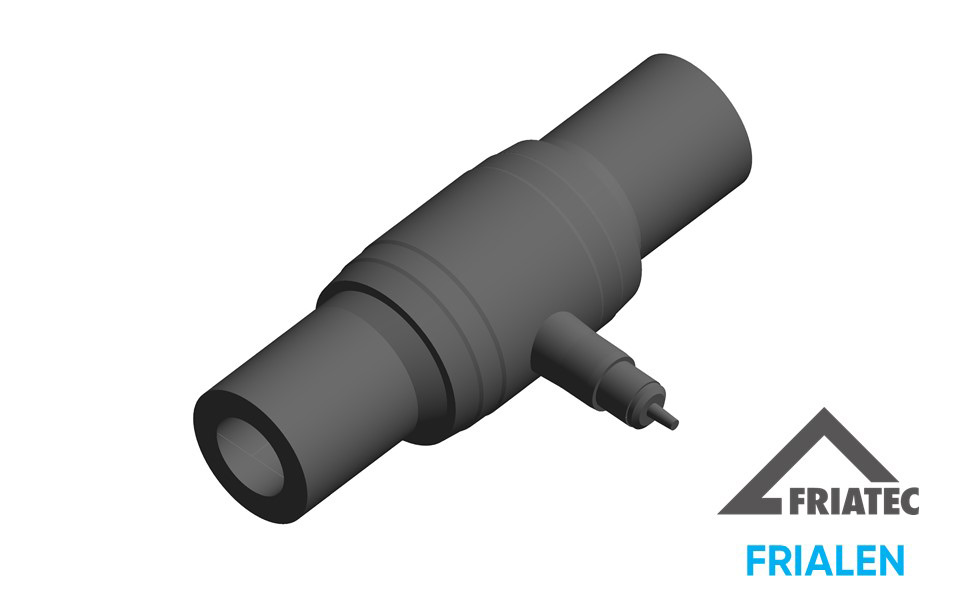 (FRIALOC) Shut-Off Valve with shut-off mechanism suitable for plastics. Application area: Water