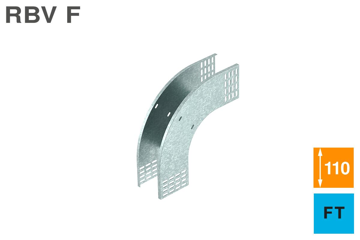 Curva verticale 90° in discesa 110 FT