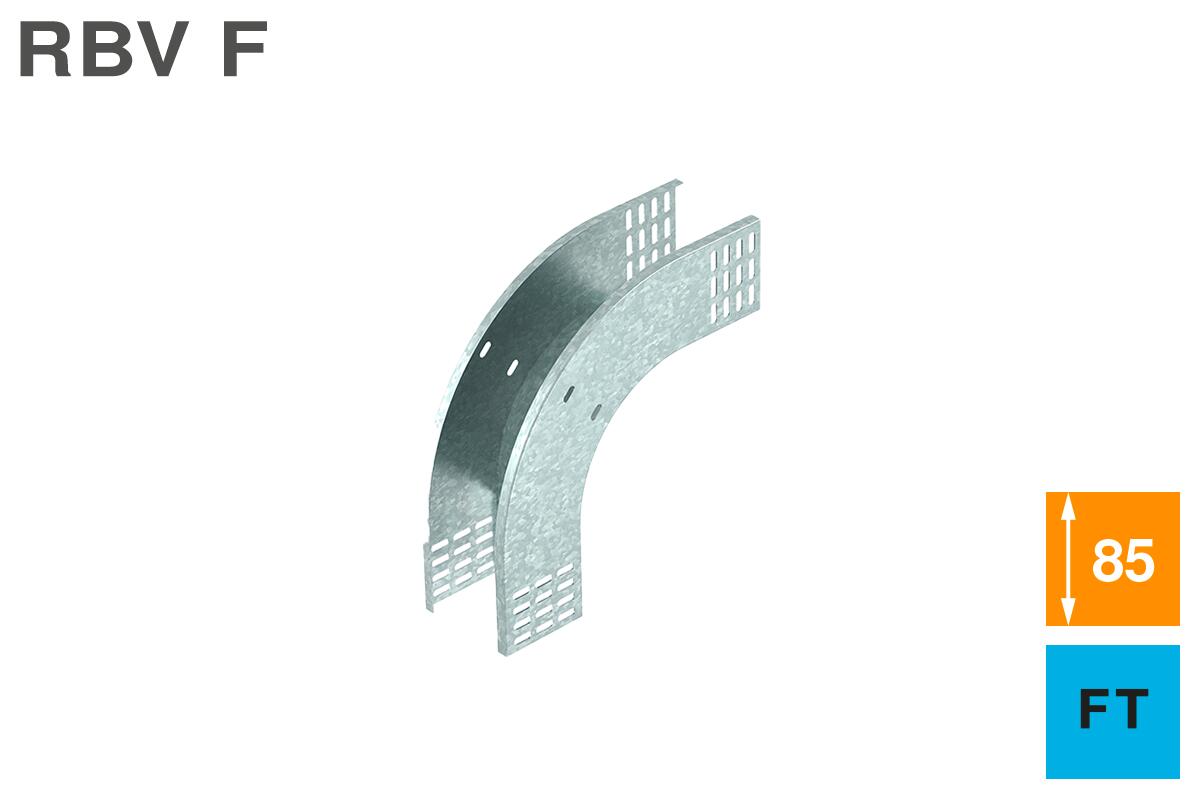 90° vertical Bend, falling 85 FT
