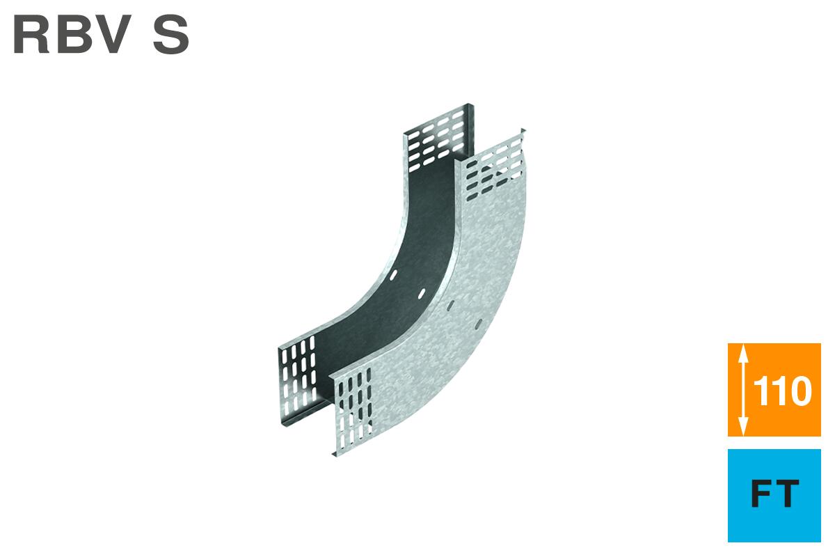 Curva verticale 90° in salita 110 FT