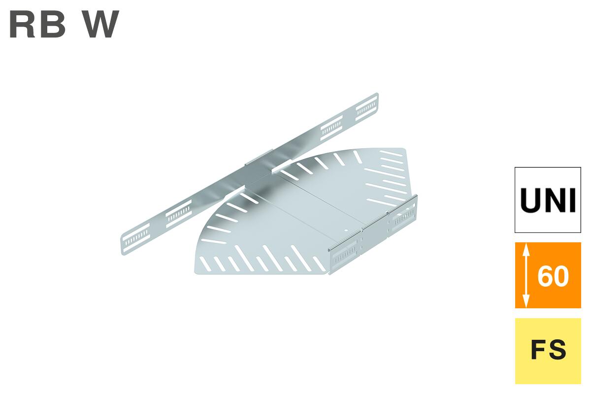 Bend, angle-adjustable, universal, 60 FS