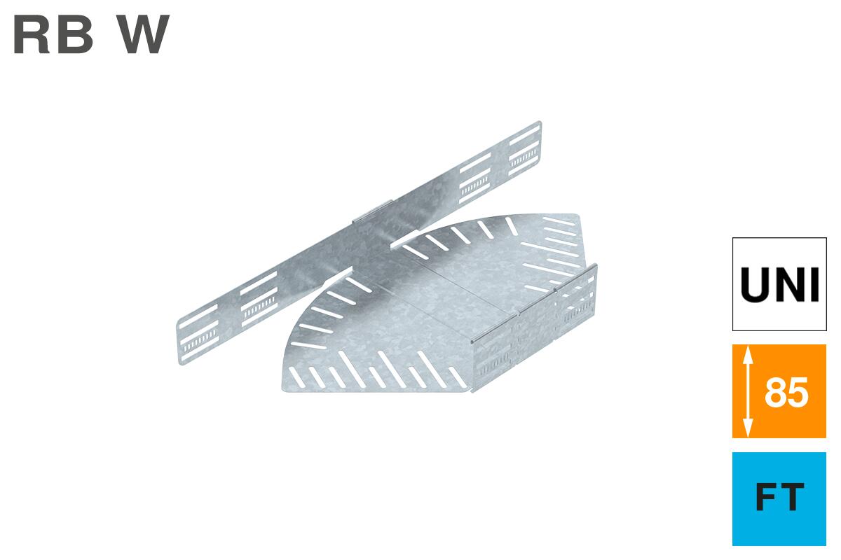 Bend, angle-adjustable, universal, 85 FT