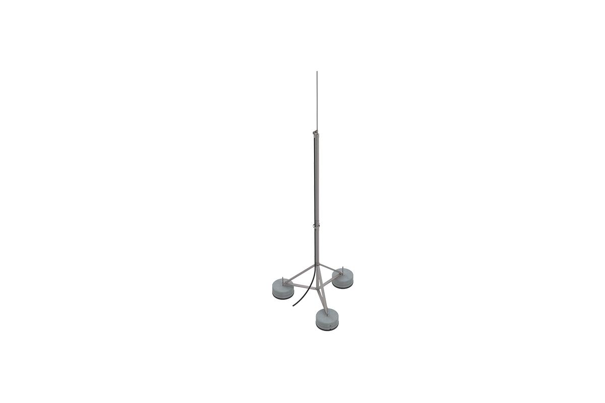 Fangmast_mit_isFang-Dreibeinstativ