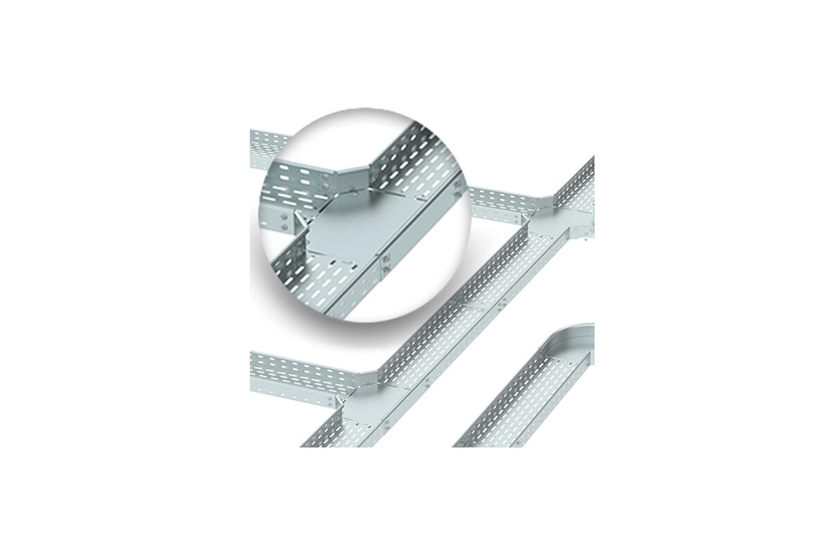 Cable trays, screw connection