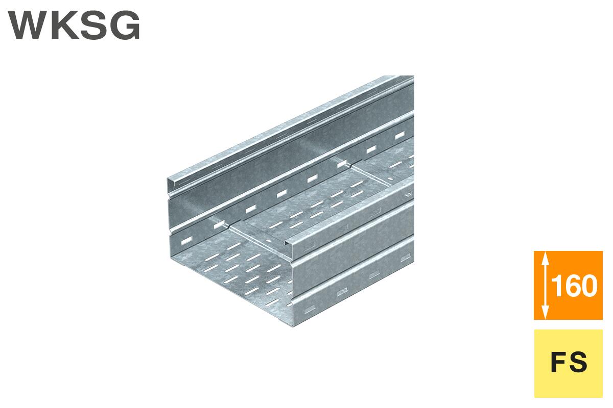 Wide span cable tray system WKSG 160 FS
