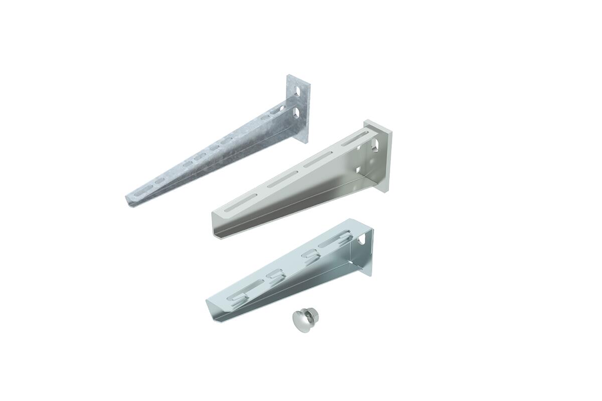 Wall and support bracket
