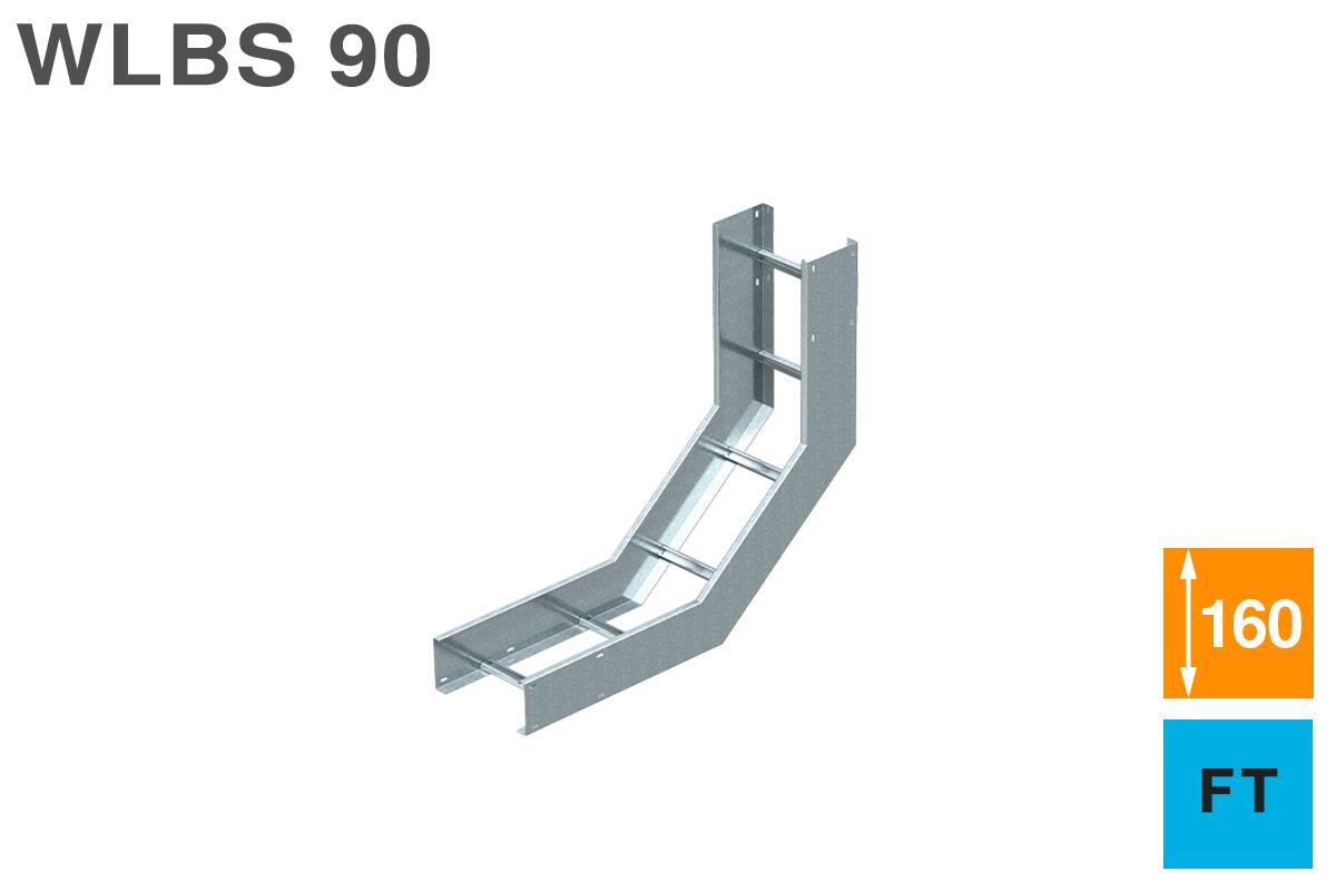 90-Vertikalbogen, steigend 160 FT