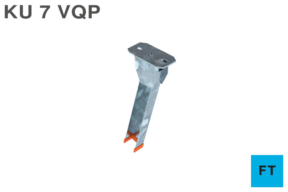 Head plate for U 7 supports, variable FT