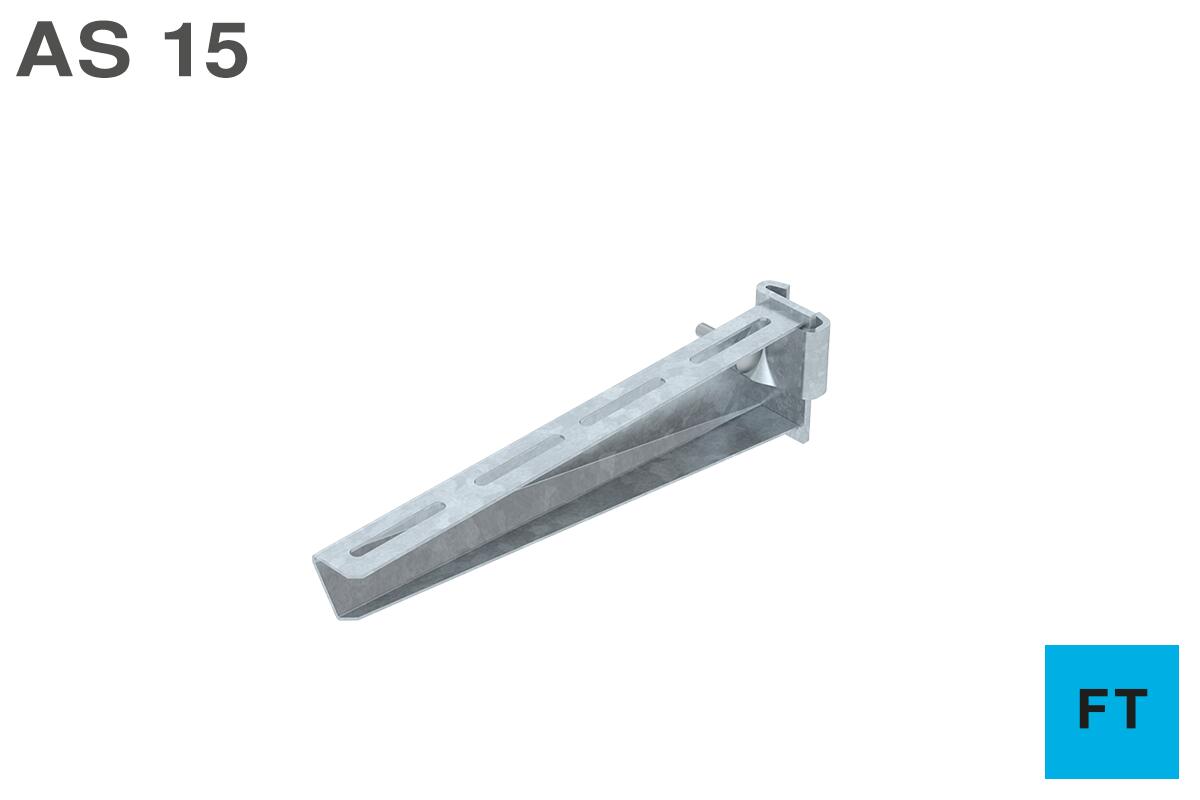 Brazo saliente para perfil AS 15 FT