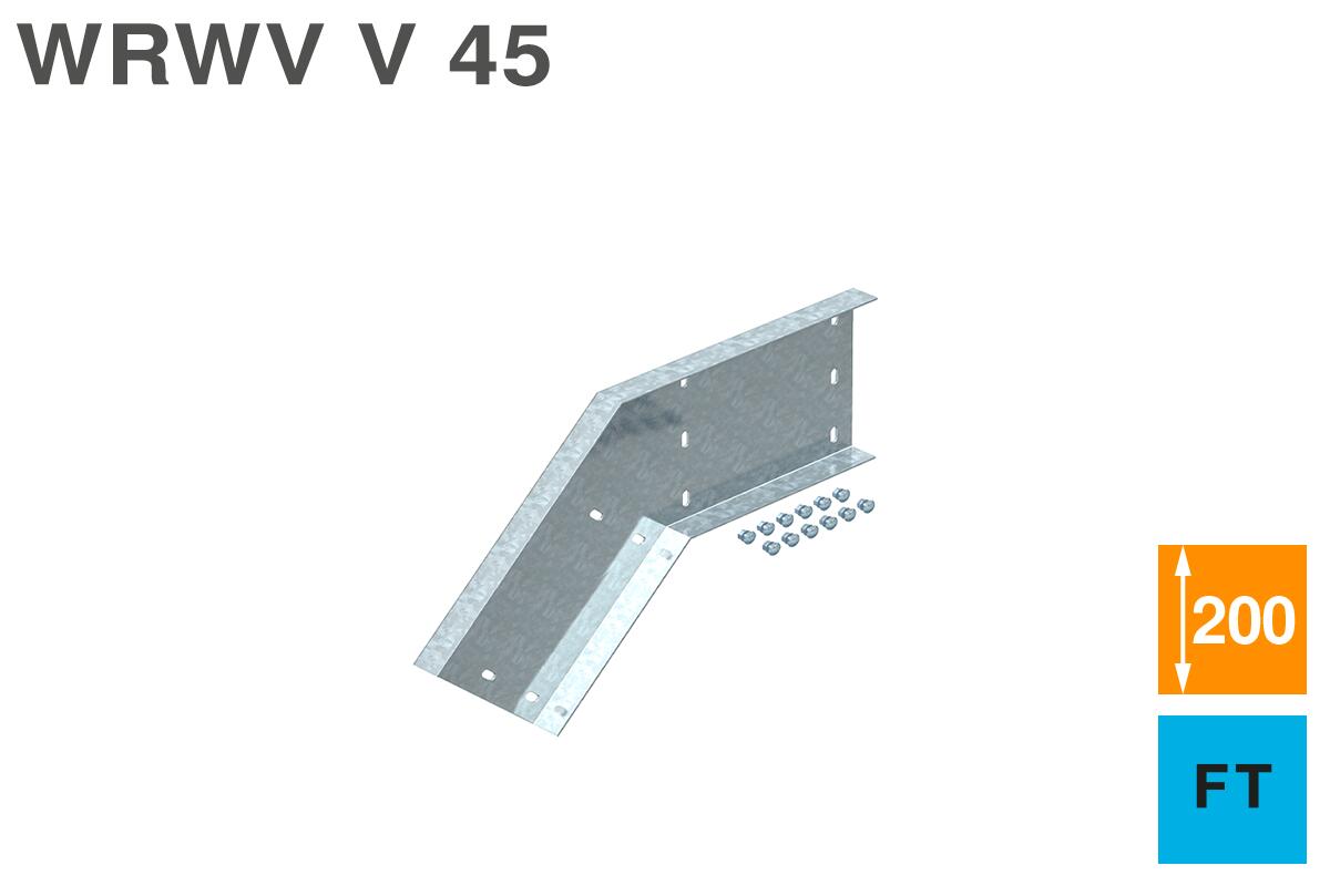 Angle connector WRWV V 45 set 200 FT