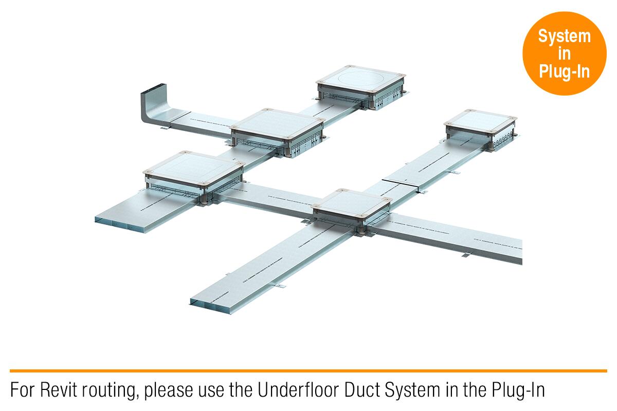 Underfloor installation duct systems