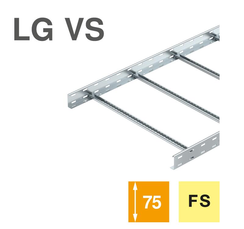 Cable ladder LG 75, 3 m VS FS