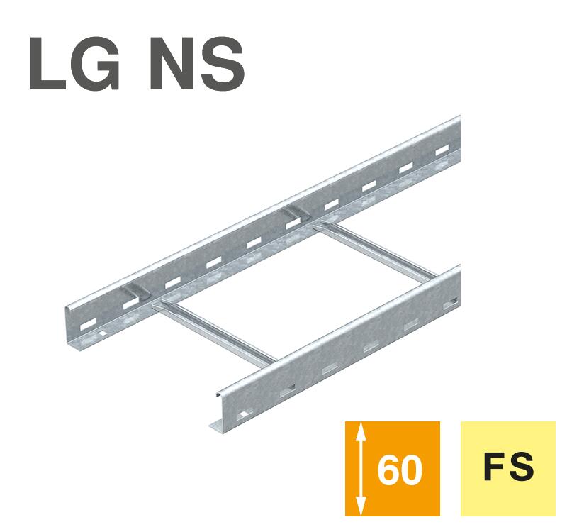Échelle à câbles LG 60, 3 m NS FS