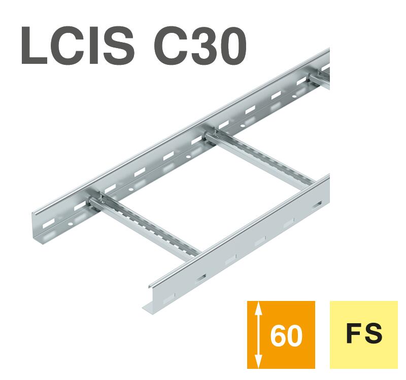 Cable ladder LCIS 60, 6 m C30 FS