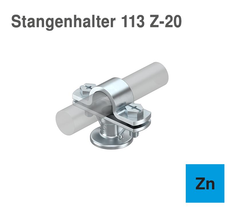 Stangenhalter für isolierte Fangeinrichtungen