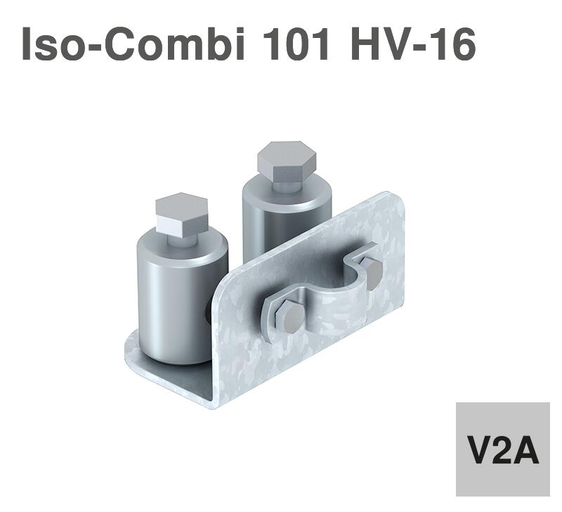 ISO-Combi Halter mit V-Abstützung für isolierte Fangeinrichtungen