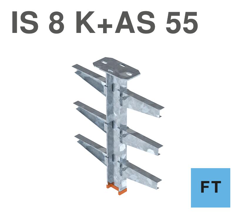 IS8 FT Hängestiel mit AS 55 FT Ausleger