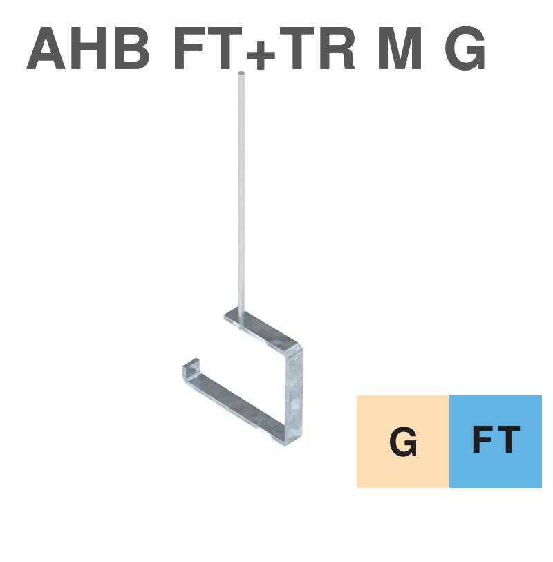 Suspension bracket AHB FT with threaded rod TR M G