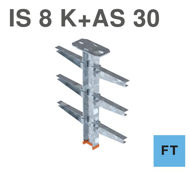 IS8 FT Hängestiel mit AS 30 FT Ausleger