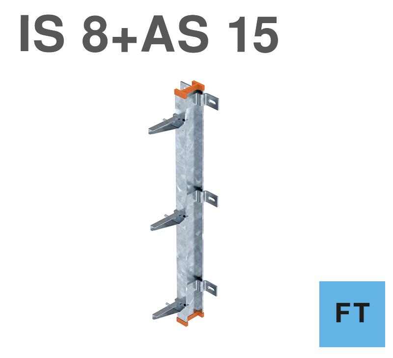 I support as wall fastening with AS 15 FT bracket