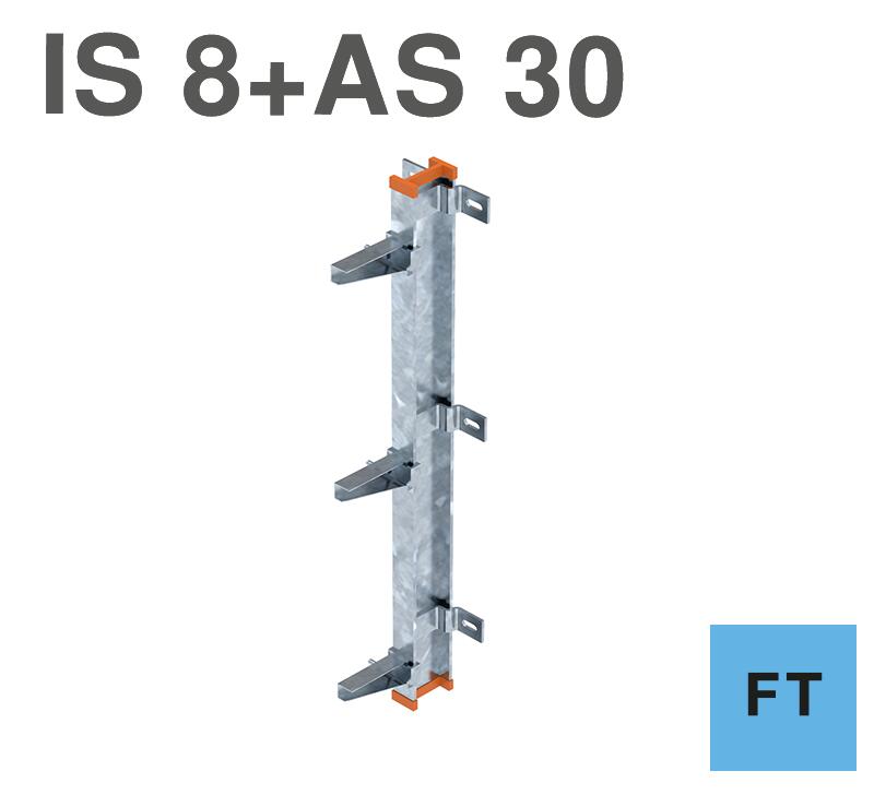 I support as wall fastening with AS 30 FT bracket
