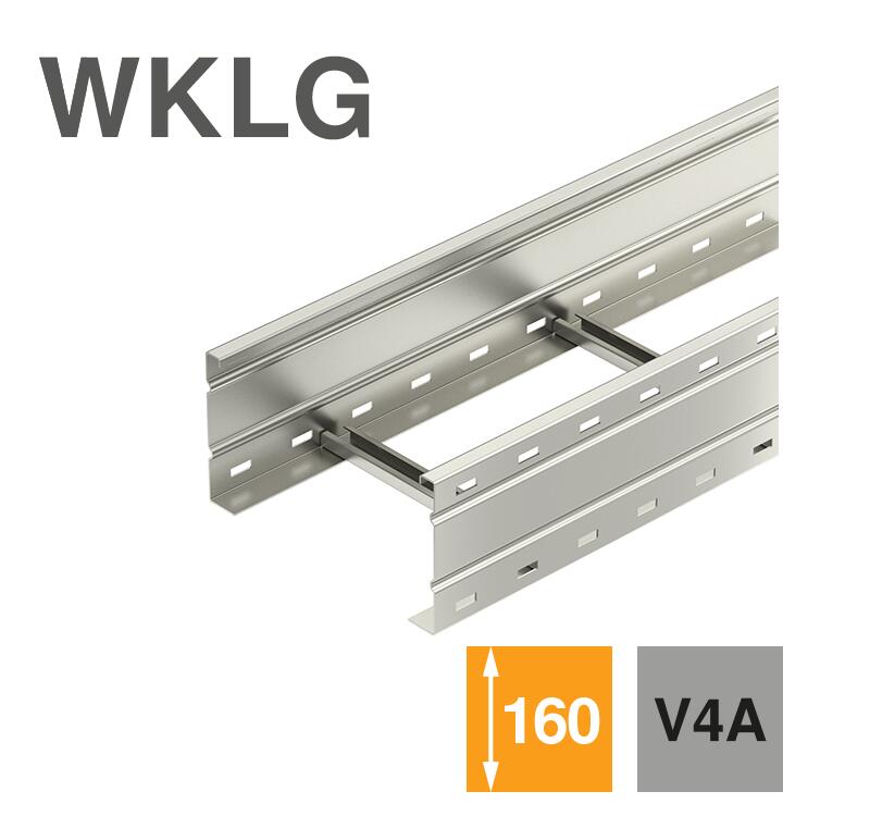 Bandeja de escalera de ancho especial WKLG 160 A4