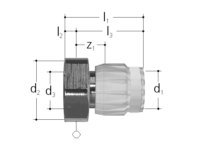 GF Sanipex Classic Übergangsmuffe cone plated