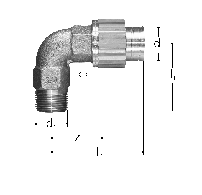 GF Sanipex Classic bend 90deg MT