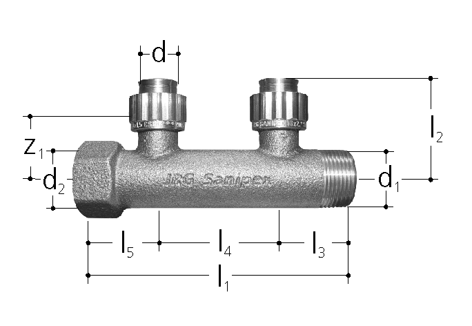 GF Sanipex Classic WFG Verteiler concealed