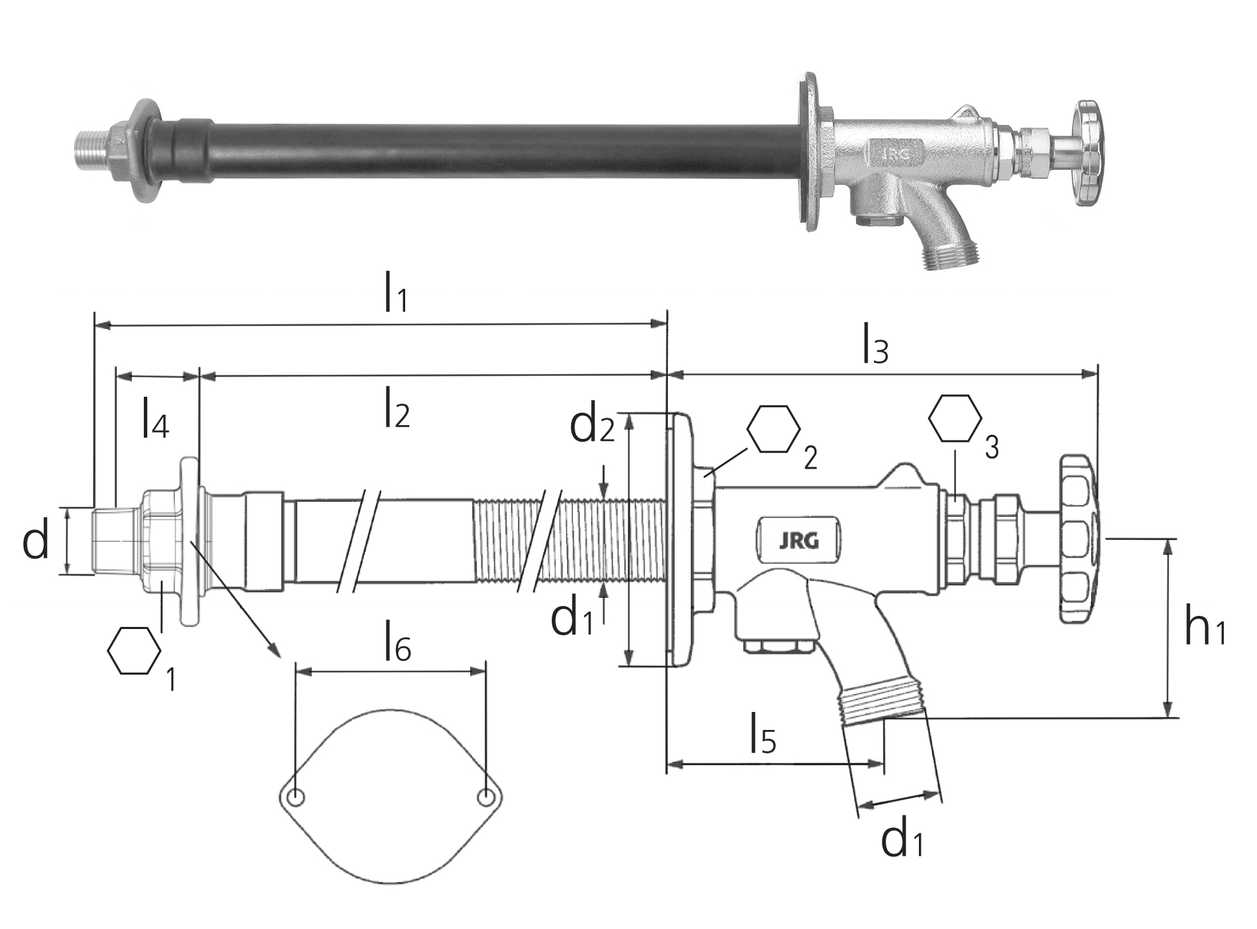 GF ValveAntifrost JRG Garden-Handwheel