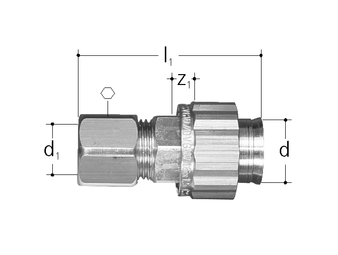GF Sanipex Classic Adapter Compression Plated