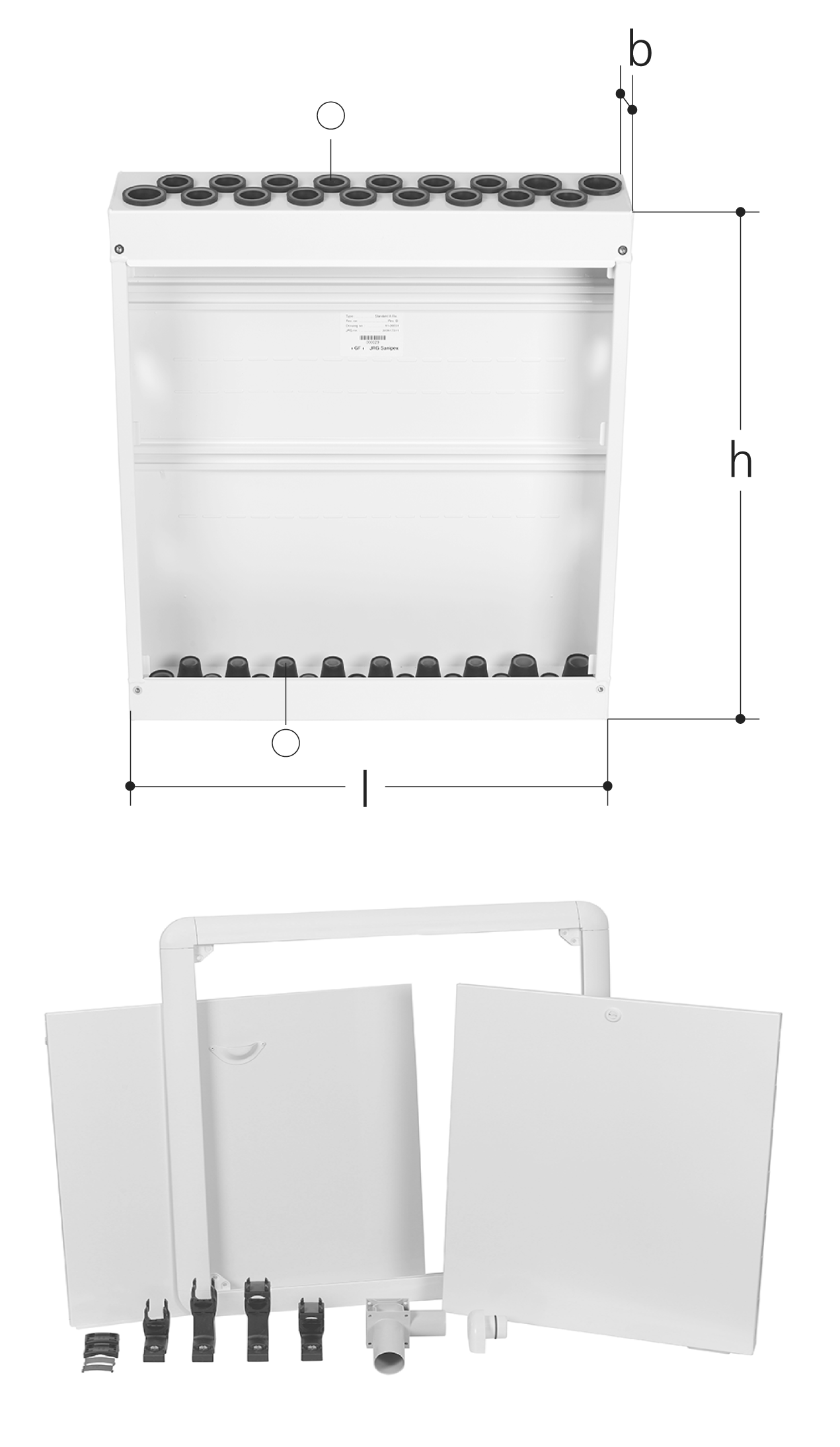 GF Sanipex MT Cabinet Spl.-Watertight