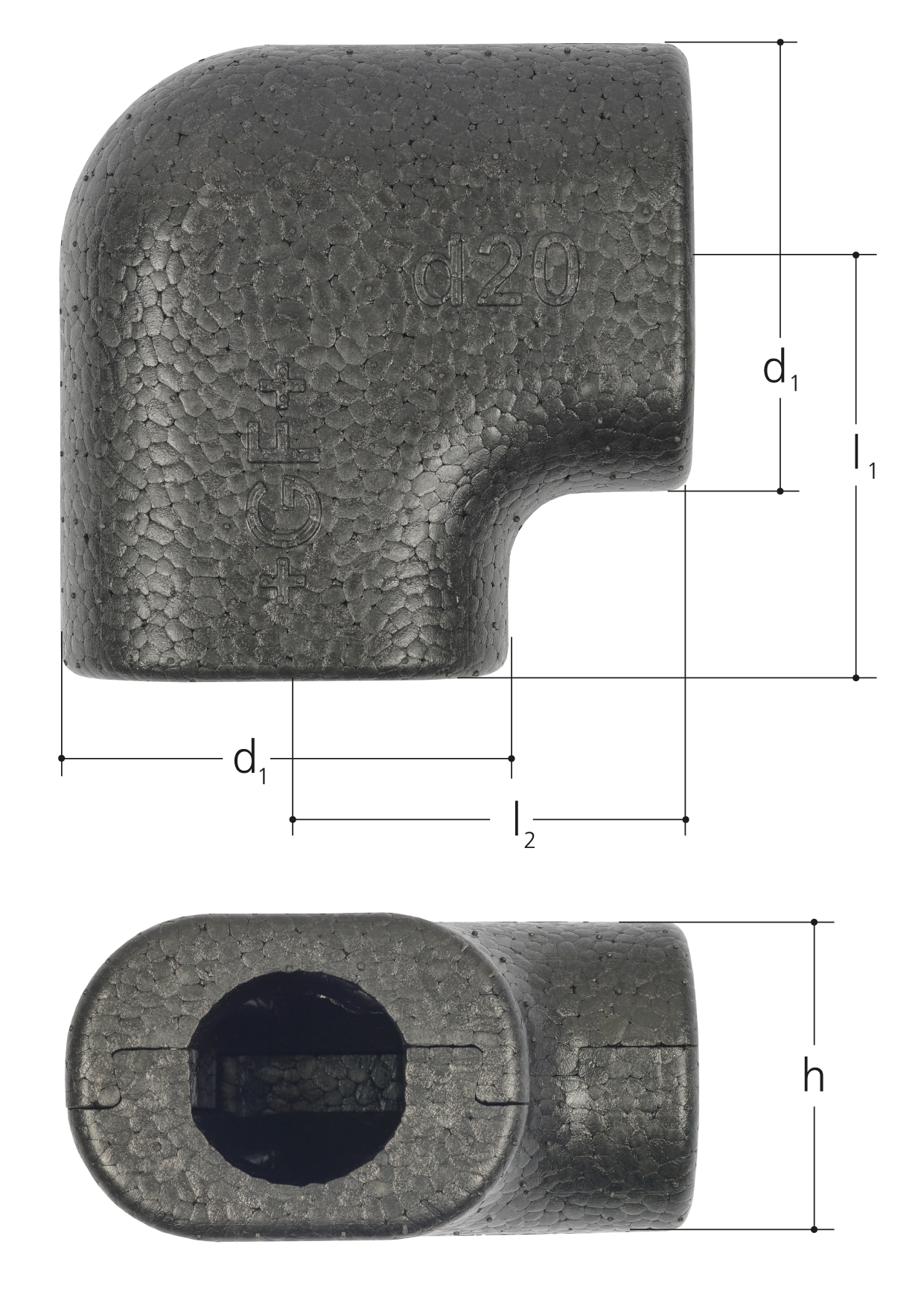 GF Sanipex MT Insulation Shell Elbow