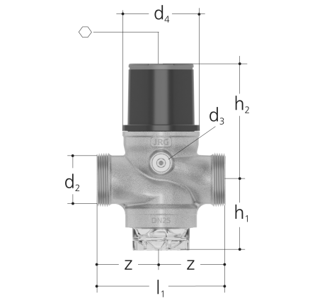 GF JRGured Valve Reducing Pressure 4BAR