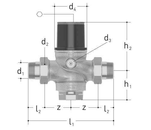 GF JRGured Valve Reducing Pressure 6BAR