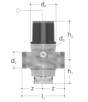 GF JRGured Valve Reducing Pressure Without Coupling
