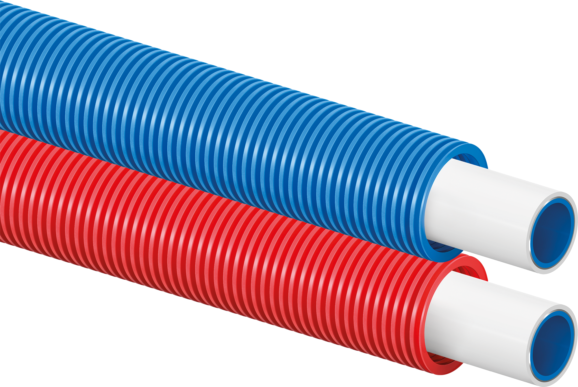 Uponor Uni Pipe PLUS white in conduit blue