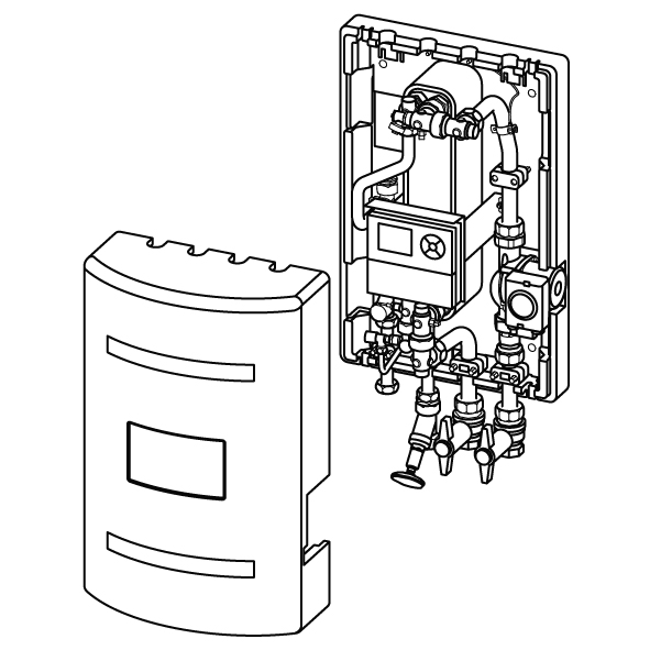 Uponor Central Port P-Group Heatinterface 45l/min