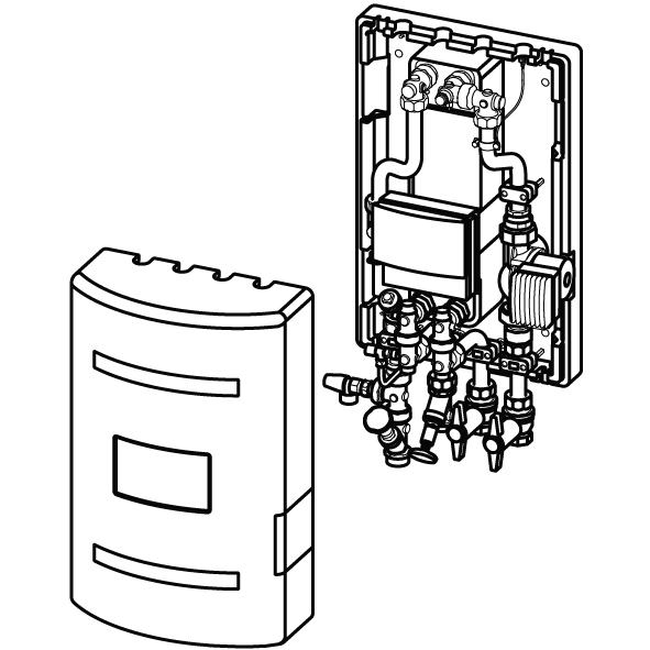 Uponor Central Port P-Group Heatinterface 60l/min