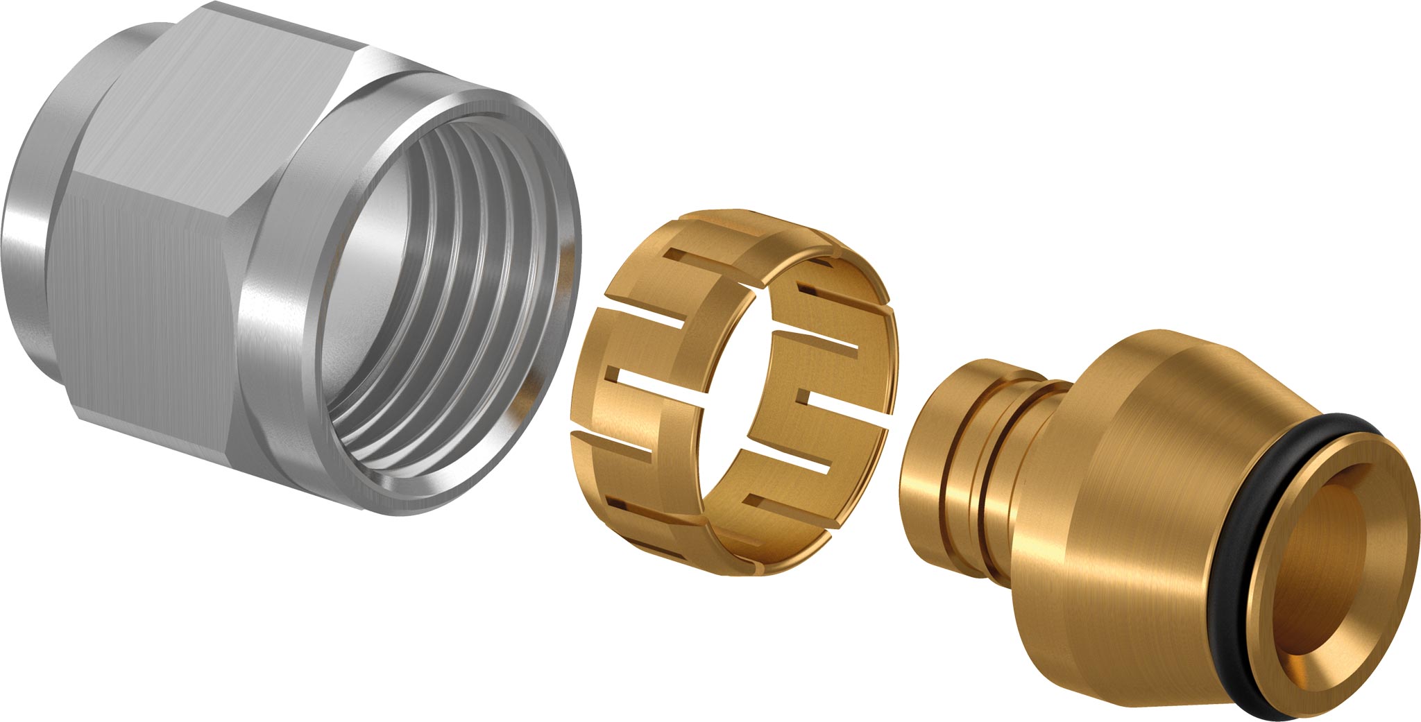 Uponor FPL-X compression adapter plated DR
